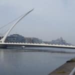 Samuel Beckett Bridge over the Liffey