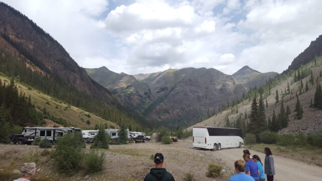 Darryl performing a k-turn on a back road