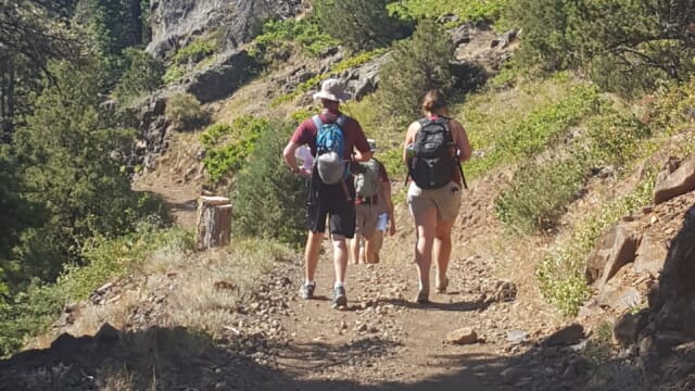 Our perimeter hike crew