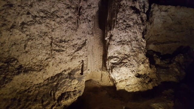 Mysterious gypsum deposit