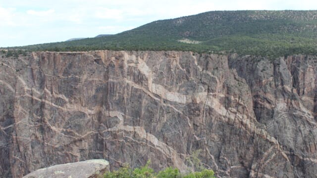Pegmatite intrusion in gneiss