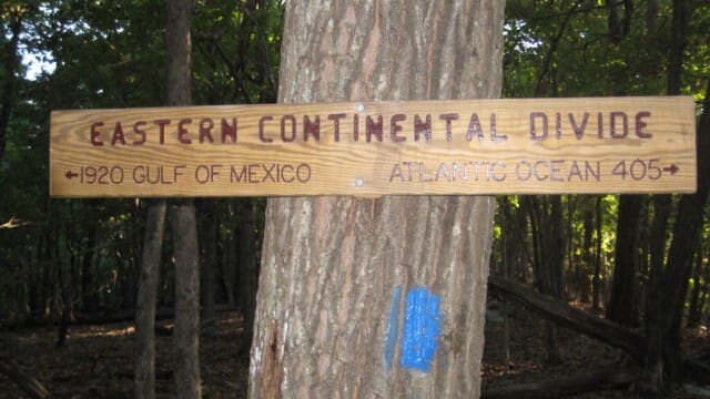 Standing between two watersheds