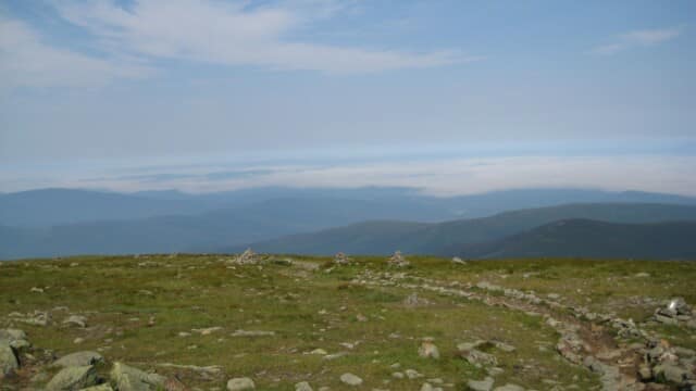 Mount Moosilauke on a rare day without rain