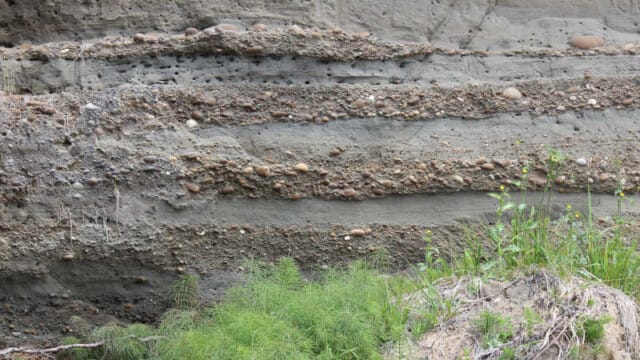 Layers of sediment
