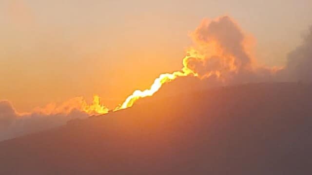 This is not lava, it is the sun setting!