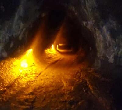Walking through a lava tube